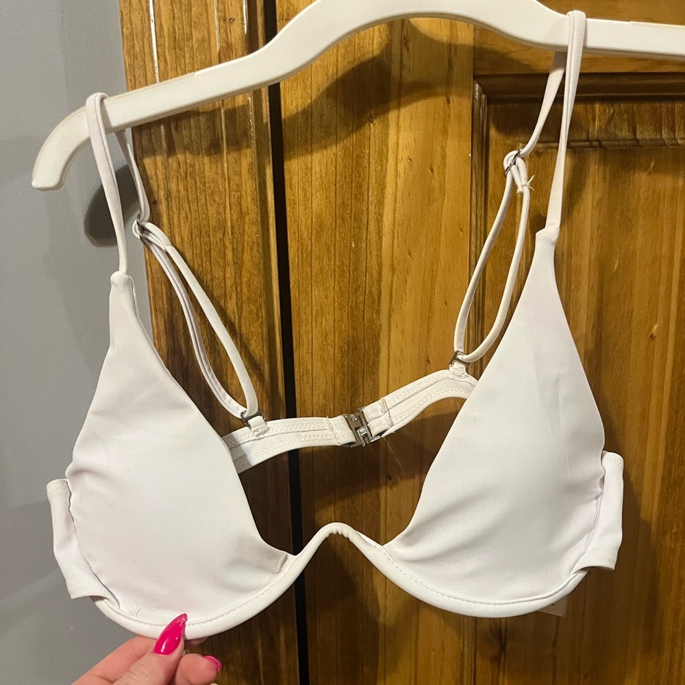 Small White Underwire Bikini Top